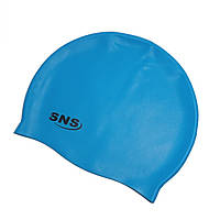 Шапочка для плавания SNS голубая