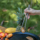 Палички для їжі суші та лапші титанові складні 230 мм. Tomshoo., фото 6