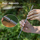 Палички для їжі суші та лапші титанові складні 230 мм. Tomshoo., фото 9