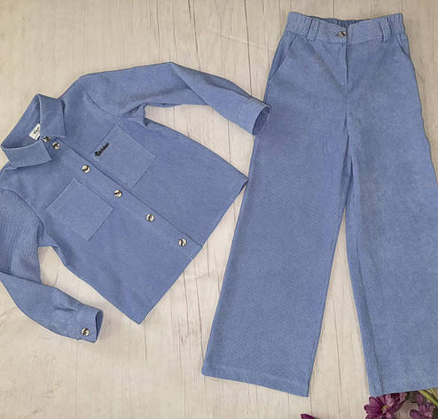 Костюм для дівчинки вельвет Мрія | на зріст 122-152р., фото 1