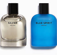 Набор мужской туалетной воды ZARA Silver 80ml + Blue Spirit 80ml Зара Сильвер блу спирит