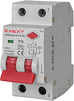 Выключатель дифференциального тока e.elcb.pro.2.C16.30, 2р, 16А, C, 30мА с разделенной рукояткой