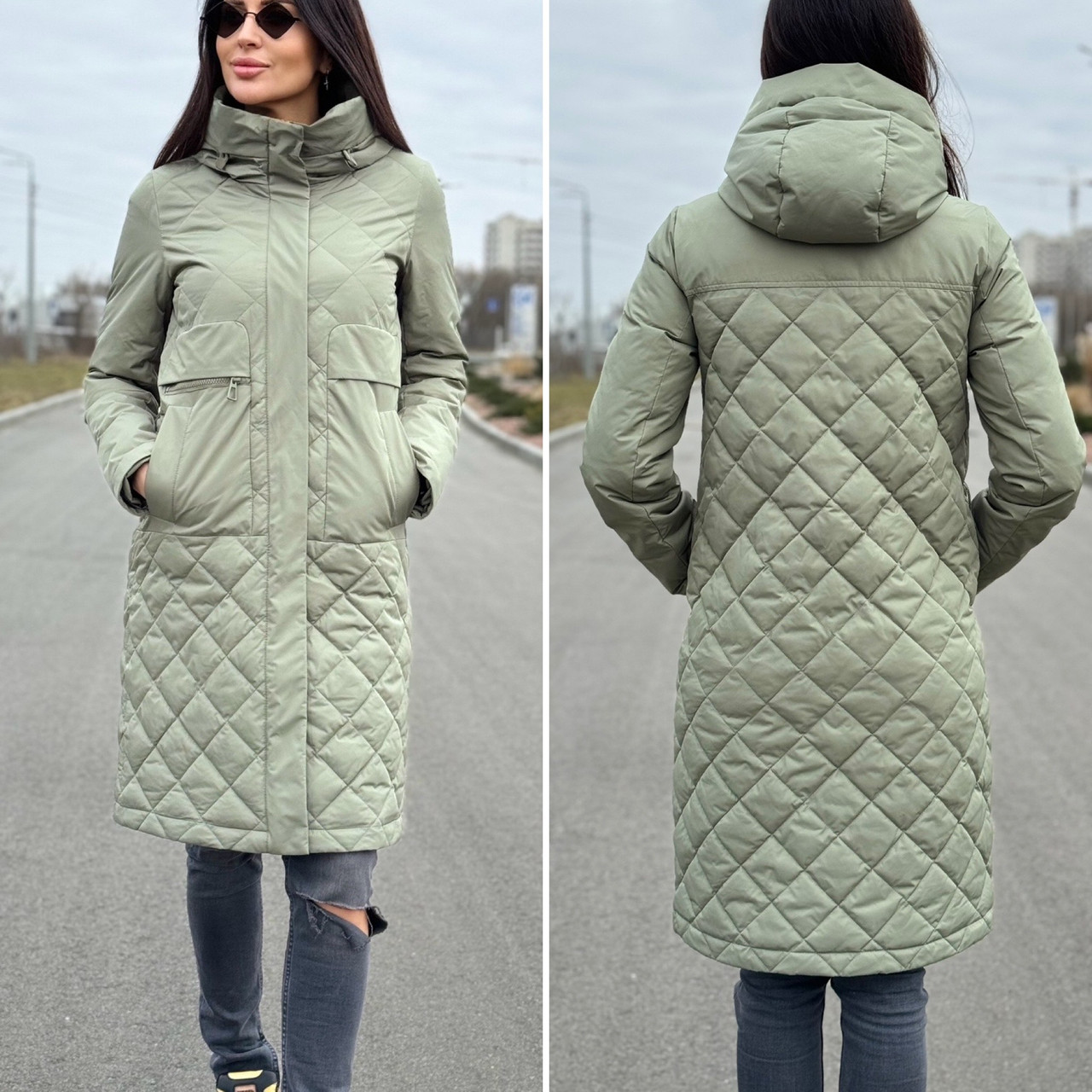 Пальто Плащ демісезонний з поясом р.42-50 жіноча куртка оригінал Meajiateer