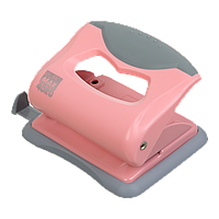 Діркопробивач пластиковий до 20арк PASTEL рожевий ВМ.4020-10