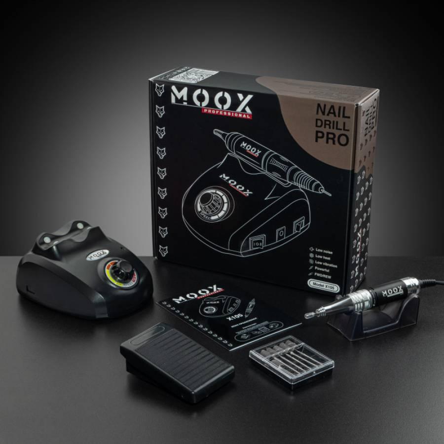 Фрезер для манікюру та педикюру Moox X105, 45 000 об/хв (чорниий)