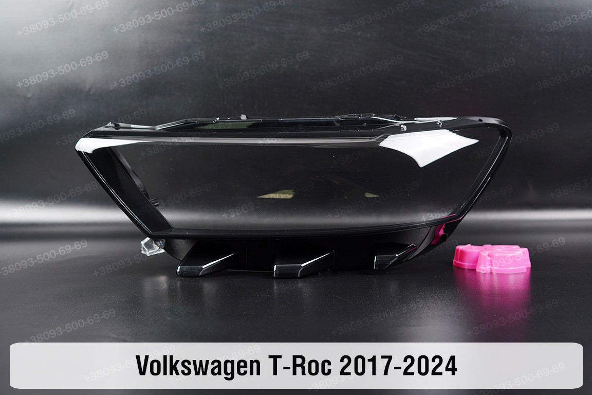 Скло фари VW Volkswagen T-Roc (2017-2024) ліве
