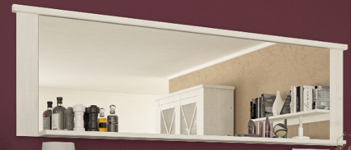 Велике дзеркало Джорджіа з поличкою 197х18х62 Андерсон пайн (білий) Меблі Сервіс, фото 1