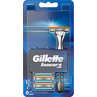 Бритва Gillette Sensor Excel 3 + 6 змінних касет