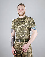 Футболка чоловіча тактична Ultimatum Cool-Max Velkro Піксель, розміри M, L, XL, 2XL, 3XL