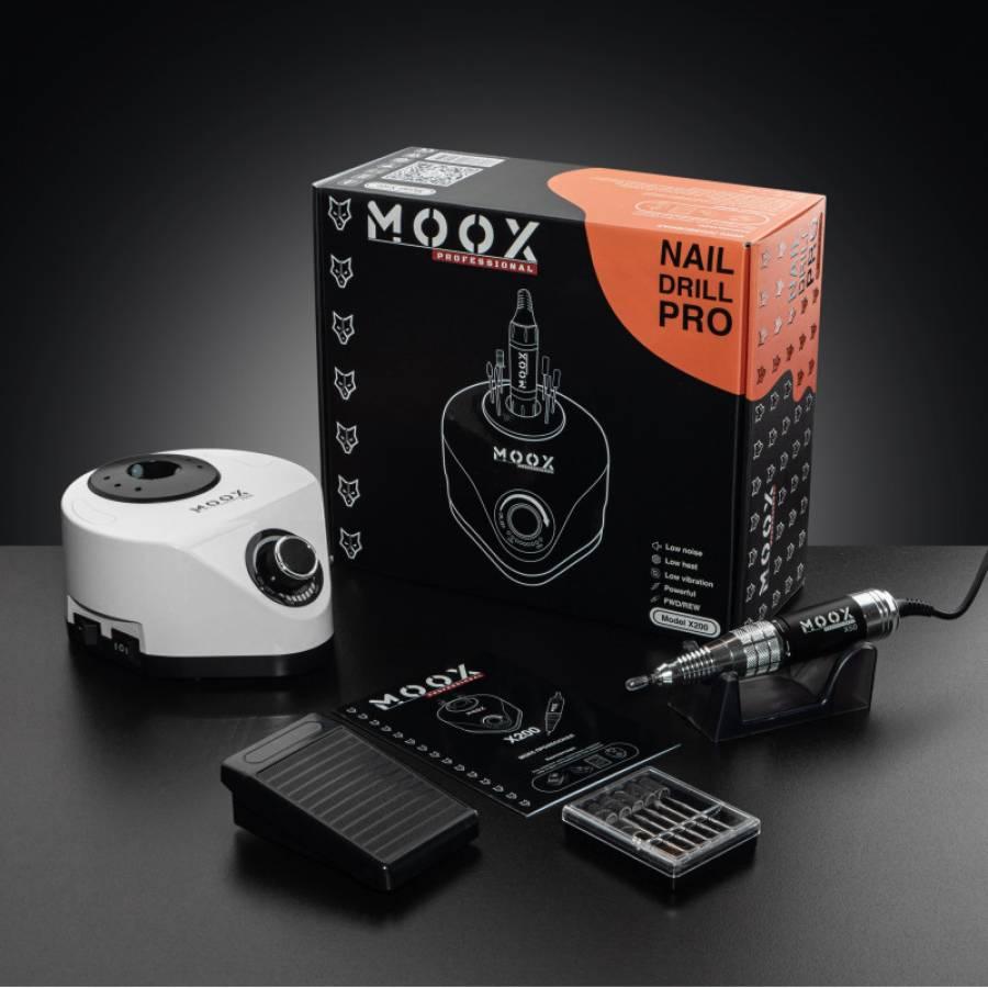 Фрезер для манікюру та педикюру Moox X200, 50 000 об/хв (білий)