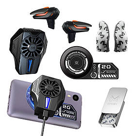 Ігровий комплект MEMO для телефону: пластина VC01, кулер Пельтьє DL01, напальчники FS02, тригери R15 REX