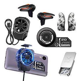 Ігровий комплект MEMO для телефону: пластина VC01 кулер FL-A4, напальчники FS02, тригери R15 REX