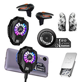 Ігровий комплект MEMO для телефону: пластина VC01, кулер Пельтьє DL05, напальчники FS02 тригери R15 REX