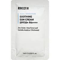 Увлажняющий солнцезащитный крем для лица Rovectin Aqua Soothing Sun Cream SPF50+/PA++++ 1 ml (пробник)