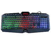 Проводная игровая USB клавиатура JEDEL K504 Мультимедийная c RGB подсветкой ТОП_TRS