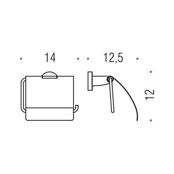 Colombo B2791 Basic Паперотримач з кришкою хром