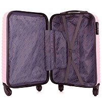 Дорожня Валіза на колесах для подорожей Semi Line 24" (M) Pink Cream (T5573-4) Польща, фото 9