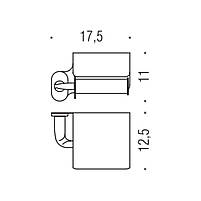 Паперотримач з кришкою хром Colombo B2291 Bart, фото 2