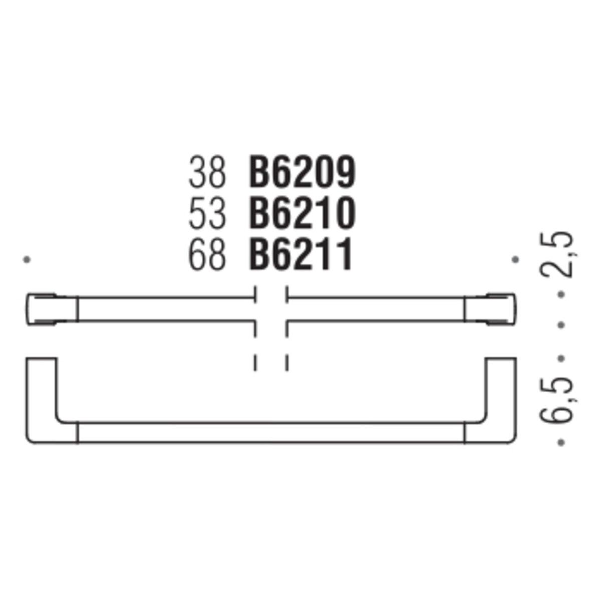 Colombo B6210 LuluТримач рушників 53 см хром