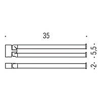 Colombo B6212 LuluТримач рушників золото, фото 2
