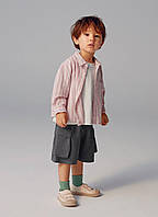 Детская розовая рубашка бренд ZARA 12-24мес