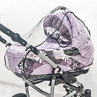Дощовик на коляску візок універсальний дощовик для дитячої коляски візка з віконцем 3967 ПРЗА