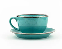Набор Turquoise чашка 207мл с блюдцем 15см фарфор Porland 222105/T