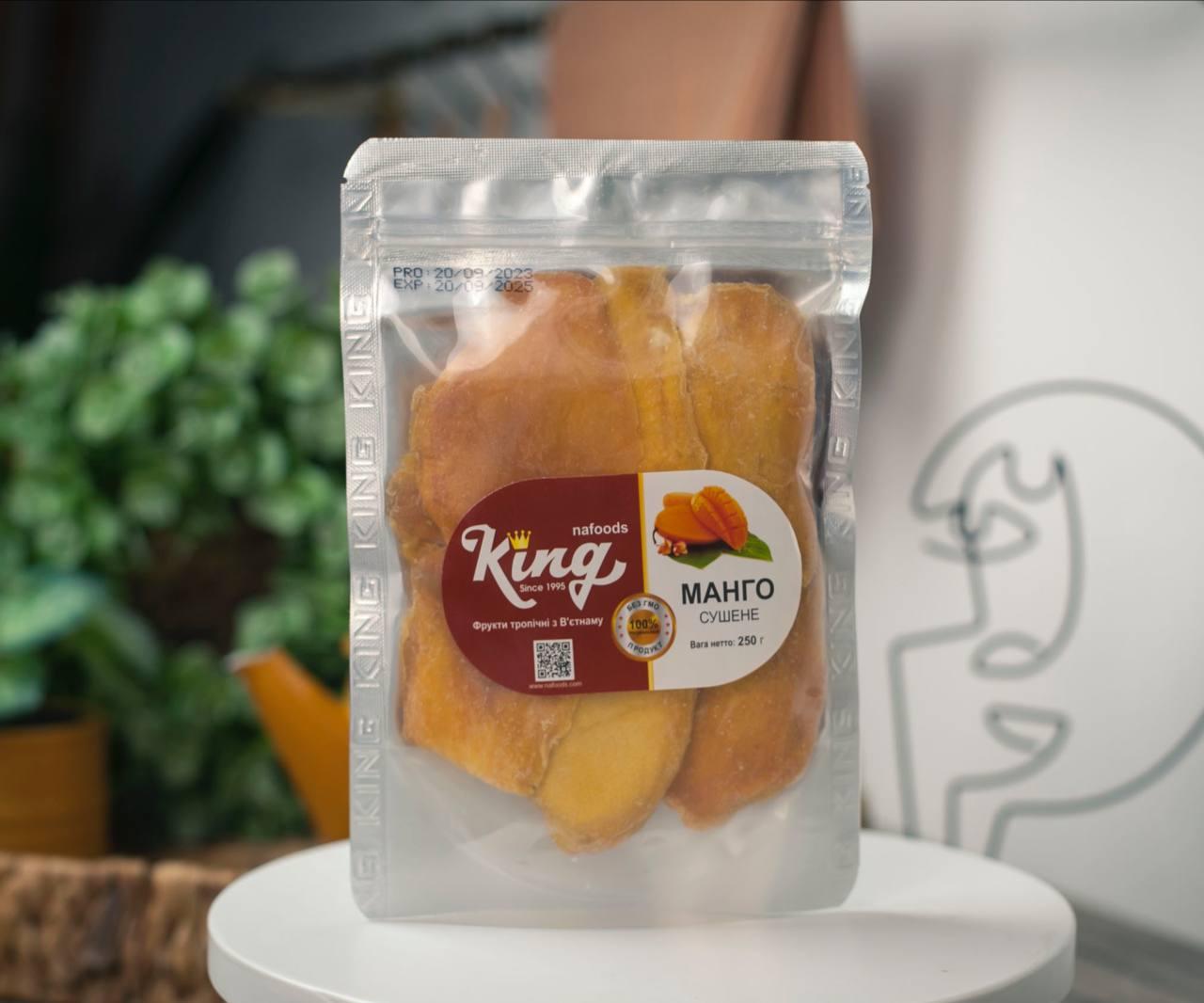 Сушене манго King 250г. В'єтнам, фото 1