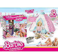 Кукла Barbie QY 158 кемпинг (30 см, палатка, подсветка, 21 предмет еды) кукла барби, кукла в коробке