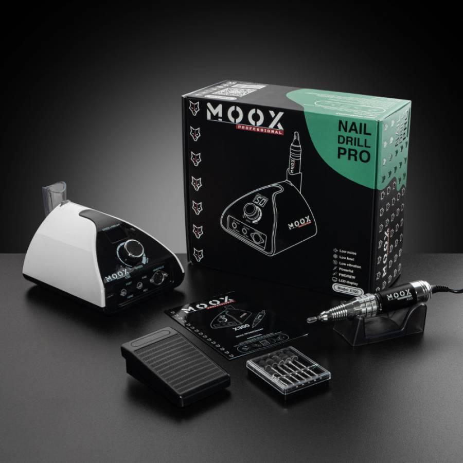Фрезер для манікюру та педикюру Moox X300, 50 000 об/хв (білий)