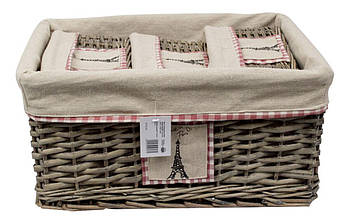 Набір кошиків "Paris", (4 в1), прямокутні Trento