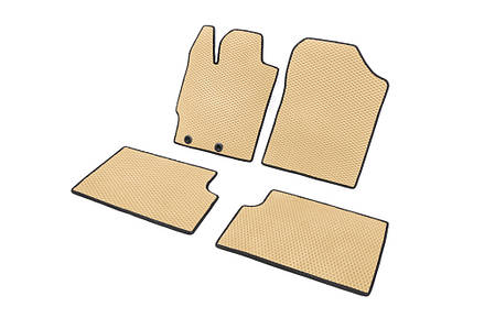 Килимки EVA ДВС Бежевий для Toyota Yaris 2010-2020 рр, фото 2