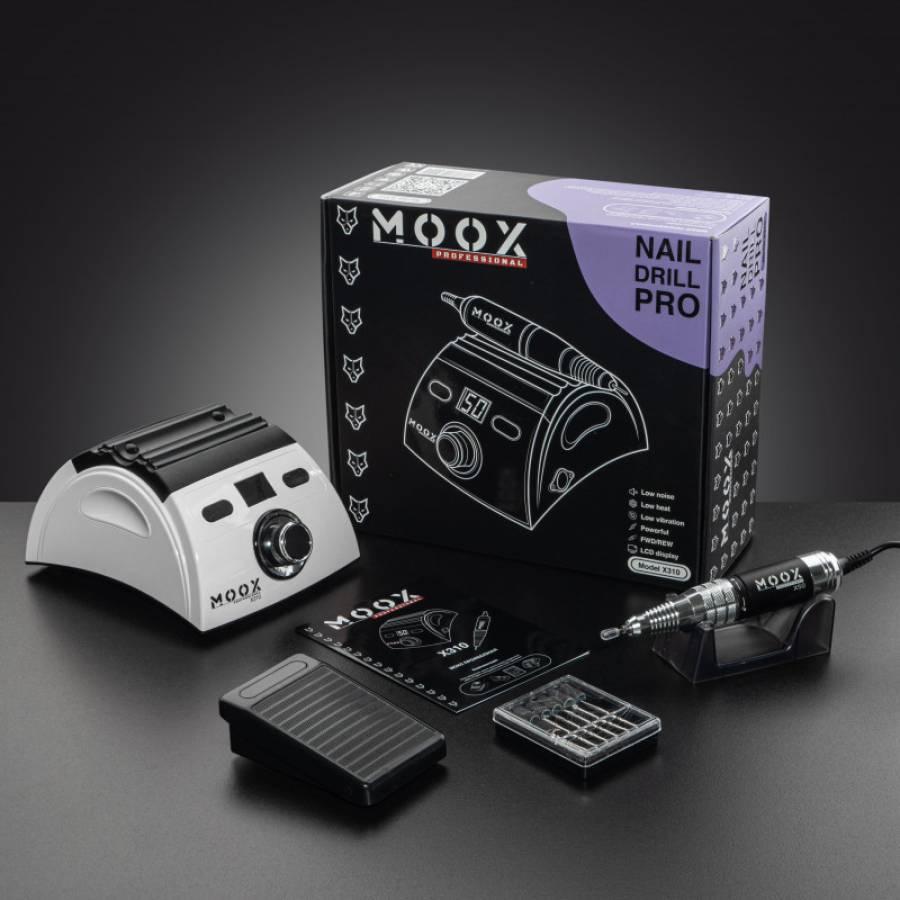 Фрезер для манікюру та педикюру Moox X310, 50 000 об/хв (білий)
