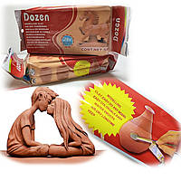 Моделін Dozen / 500г / маса для ліплення (пластилін скульптурний, терракотовий) / В500 | Самозатвердіваюча глина для творчості