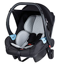 Універсальна коляска FreeON 3в1 (кошик, автокрісло 0+, спорт. частина) Fantasy Grey-Black 44565 Чорно-сіра, фото 5