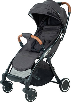 Прогулянковий візочок FreeON (5-ти точковий ремінь безпеки, регульована спинка) NANO Black 39180 Чорна, фото 2