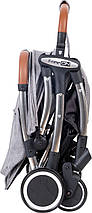 Прогулянковий візок FreeON (5-ти точковий ремінь безпеки, регульована спинка) NANO Grey 39197 Сіра, фото 3