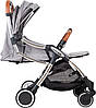 Прогулянковий візок FreeON (5-ти точковий ремінь безпеки, регульована спинка) NANO Grey 39197 Сіра, фото 9