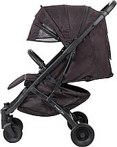 Прогулянкова коляска FreeON (5-ти точковий ремінь безпеки, регул. підніжка) DIAMOND Black 38213 Чорна, фото 3
