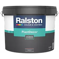 Ralston Plast Decor W/BW краска для внутреннего/наружного применения, 10 л