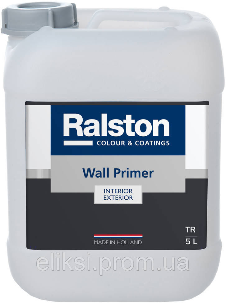 Ralston Wall Primer ґрунтовка для зовнішніх і внутрішніх робіт, 5 л.