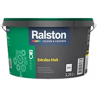 Ralston Extra Tex Matt 2 BTR, матовая краска для внутреннего применения, 2.25 л