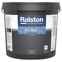 Ralston Pro Matt 3 W/BW матовая краска для стен и потолков, 4.75 л