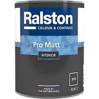 Ralston Pro Matt 3 BTR матовая краска для стен и потолков, 0.9 л