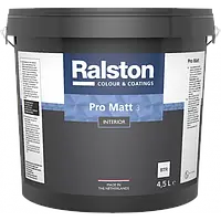 Ralston Pro Matt 3 BTR матовая краска для стен и потолков, 4.5 л