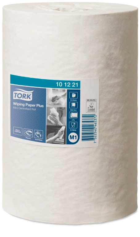 Полотенца Tork Plus Advanced Мини в рулонах с центральной вытяжкой, белые, 2 слоя, 75 м, 214 листов, 1 рулон - фото 1 - id-p2127315252