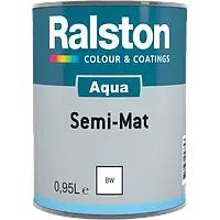 Ralston Aqua Semi-Mat BW шовковиста напівматова емаль, 0.95 л