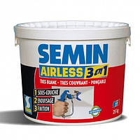 SEMIN AIRLESS 3 IN 1 Шпатлевка-краска для безвоздушного нанесения (Семин Аирлесс) 25 кг