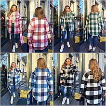 Жіноча сорочка з кашеміру довгий рукав розміри батал