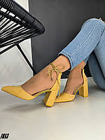 Туфли женские желтые яркие